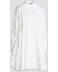 Nina Ricci - Cotton-poplin Mini Shirt Dress - Lyst