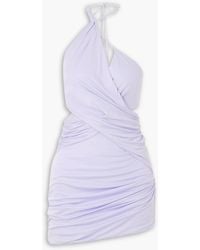 GAUGE81 - Molos Asymmetric Cutout Draped Modal Mini Dress - Lyst