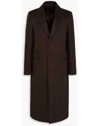 Officine Generale - Ionas Brushed Wool And Cashmere-Blend Felt Coat - Lyst
