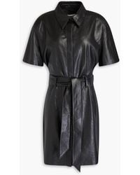 Nanushka - Belted Mini Shirt Dress - Lyst
