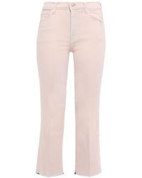 J Brand Mid-rise Kick-flare Jeans Blush - Pink