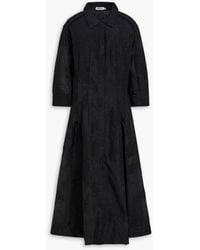 Jonathan Simkhai - Pintucked Cloqué Midi Shirt Dress - Lyst