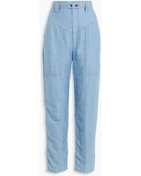 Isabel Marant - Kaori Cotton And Linen-blend Tapered Pants - Lyst