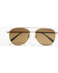 Dunhill - Gold-tone Metal Aviator-frame Sunglasses - Lyst