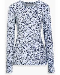Proenza Schouler - Leopard-print Cotton-jersey Top - Lyst