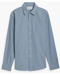 Maison Margiela - Striped Linen And Cotton-blend Seersucker Shirt - Lyst