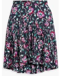 Isabel Marant - Saureena Floral-print Cotton-voile Mini Skirt - Lyst