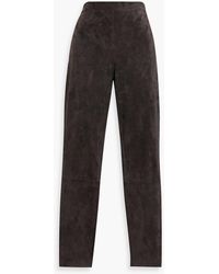 Theory - Adbelle Suede Leggings - Lyst