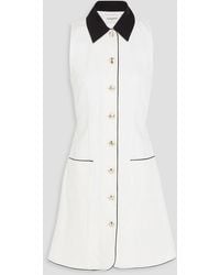 Claudie Pierlot - Belted Cotton-blend Mini Shirt Dress - Lyst
