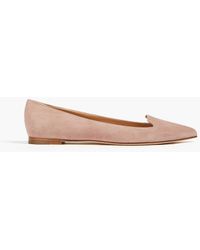 Sergio Rossi - Suede Point-toe Flats - Lyst