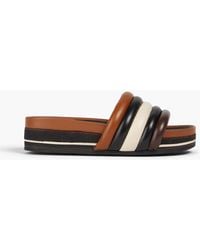 Tory Burch - Quilted Leather Slides - Lyst