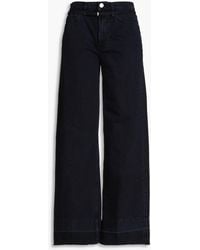 FRAME - High-rise Wide-leg Jeans - Lyst