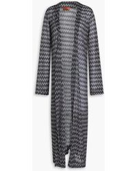 Missoni - Metallic Crochet-Knit Cardigan - Lyst