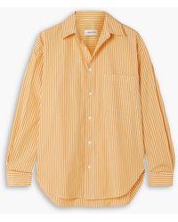 Matteau - Oversized Striped Cotton-poplin Shirt - Lyst