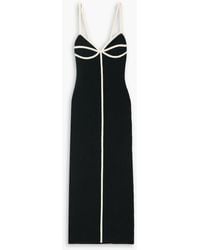 Mara Hoffman - Sasha Piped Ribbed Cotton-blend Midi Dress - Lyst