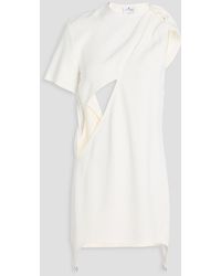 Courreges - Minikleid aus crêpe mit cut-outs - Lyst