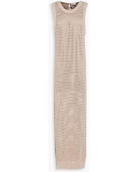 Brunello Cucinelli - Sequin-embellished Open-knit Cotton-blend Maxi Dress - Lyst