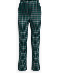 Zimmermann - Checked Jacquard Straight-leg Pants - Lyst