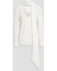 Helmut Lang - Bluse aus seiden-crêpe - Lyst