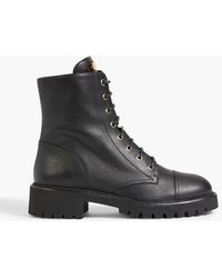 Giuseppe Zanotti - Thora Leather Combat Boots - Lyst