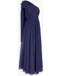 Maria Lucia Hohan - Altheda One-shoulder Bow-embellished Crepon Gown - Lyst