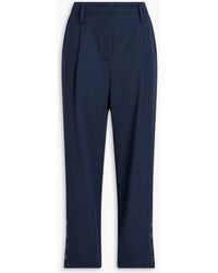 Giorgio Armani - Karottenhose aus woll-twill mit falten - Lyst