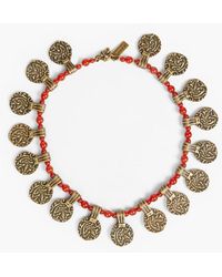 Etro - Gold-tone Beaded Necklace - Lyst