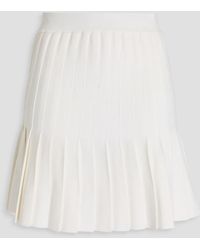 Sandro - Pleated Stretch-knit Mini Skirt - Lyst