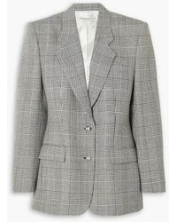 Alessandra Rich - Prince Of Wales Checked Wool Blazer - Lyst