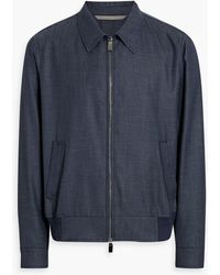 Canali - Wool, Silk And Linen-blend Jacket - Lyst