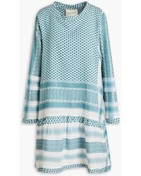 Summery Copenhagen - Whisper Gathered Cotton-jacquard Mini Dress - Lyst