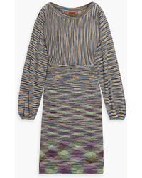 Missoni - Crochet-knit Wool-blend Dress - Lyst