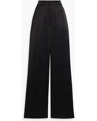 Nanushka - Zoelle hose mit weitem bein aus satin - Lyst