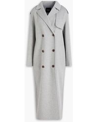 Theory - New Divide Double-breasted Wool And Cashmere-blend Felt Coat - Lyst