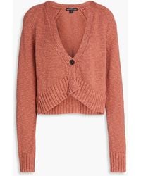 James Perse - Cropped Cotton And Linen-blend Cardigan - Lyst