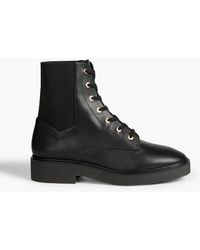 Stuart Weitzman - Henley Leather Combat Boots - Lyst