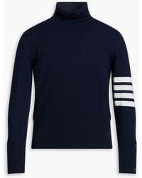 Thom Browne - Striped Cashmere Turtleneck Sweater - Lyst