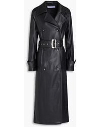 Stand Studio - Malou Faux Leather Trench Coat - Lyst