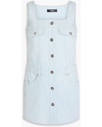 Versace - Denim Mini Dress - Lyst