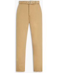 Officine Generale - Owen hose aus baumwoll-twill mit gürtel - Lyst