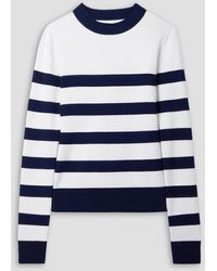 Monse - Cutout Striped Merino Wool-blend Sweater - Lyst
