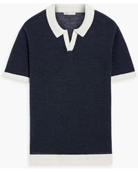 Onia - Johnny Linen Polo Sweater - Lyst