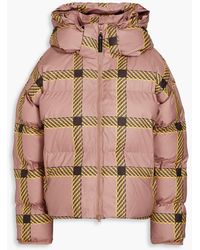 adidas By Stella McCartney - Quilted Checked Shell Hooded Jacket - Lyst