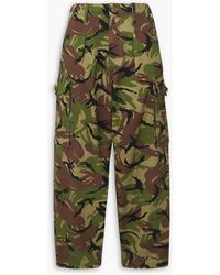 FRAME - Julia Sarr-jamois Camouflage-print Cotton And Tm Lyocell-blend Cargo Pants - Lyst
