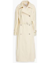 REMAIN Birger Christensen - Trenchcoat aus twill aus einer baumwollmischung mit streifen - Lyst
