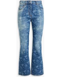 Etro - Printed High-rise Flared Jeans - Lyst