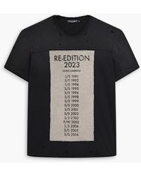 Dolce & Gabbana - Distressed Printed Cotton-jersey T-shirt - Lyst
