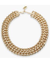 Rosantica - Gold-tone Crystal Necklace - Lyst