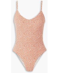 Matteau - Scoop Floral-print Swimsuit - Lyst