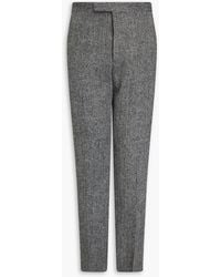 Thom Browne - Hose aus woll-tweed mit fischgratmuster - Lyst